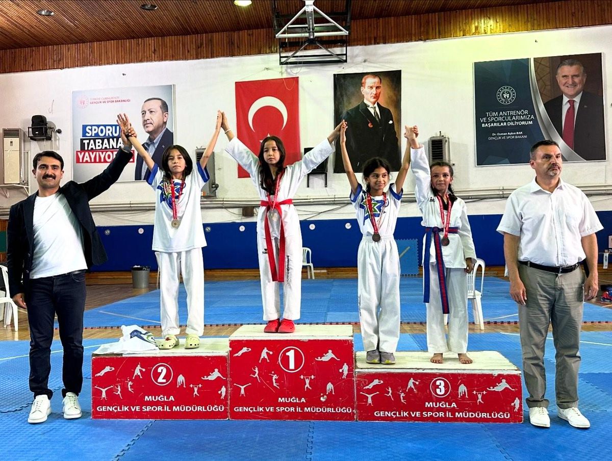 Muğla\'da düzenlenen Taekwondo Minikler İl Şampiyonası sona erdi