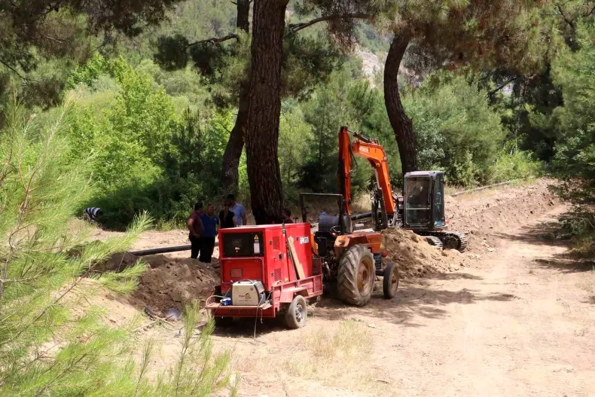 MASKİ, Gölmarmara\'da içme suyu terfi hattını yeniliyor