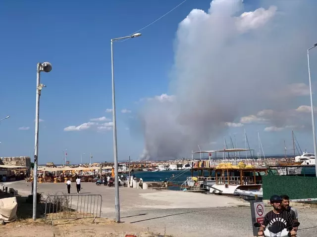 Çanakkale'de tarım arazisinde yangın! 2 köy tahliye ediliyor