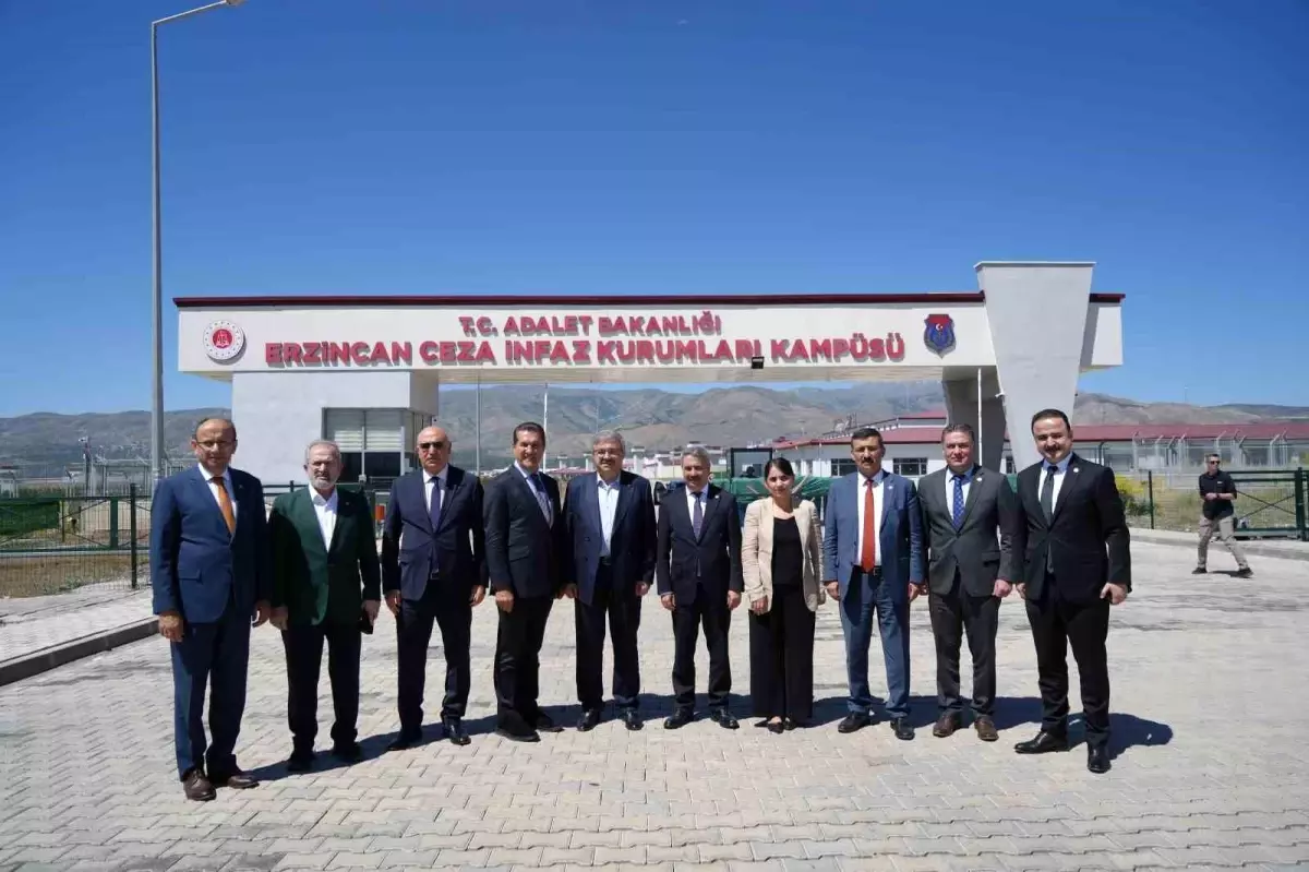 TBMM İnsan Hakları İnceleme Komisyonu, Erzincan\'da Ceza İnfaz Kurumunda İncelemelerde Bulundu