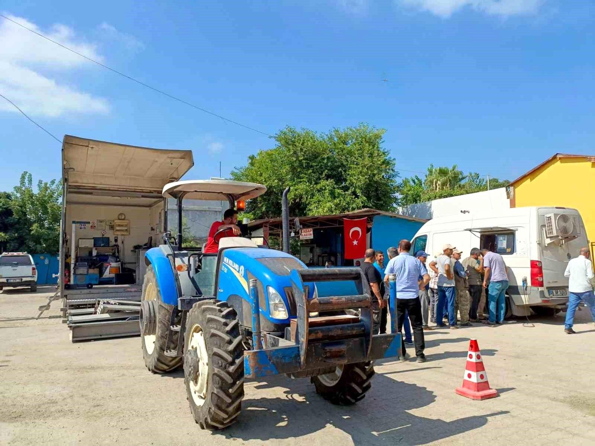 Yüreğir Ziraat Odası, çiftçilere gezici araç muayene istasyonu hizmeti sunuyor