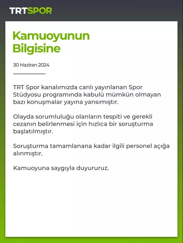 Çalışanların skandal konuşmasını herkes duydu! TRT Spor'da tuhaf canlı yayın kazası