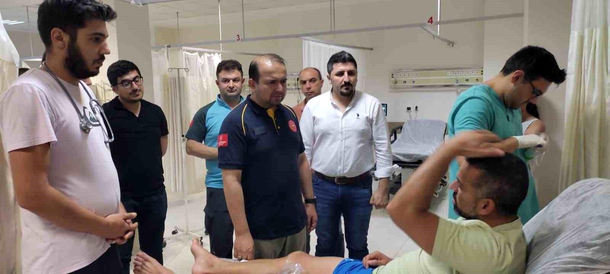 Aydın İl Sağlık Müdürü, orman yangınından etkilenen vatandaşları ziyaret etti