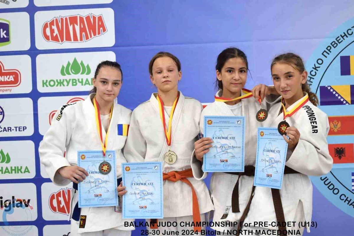 Minikler Judo Balkan Şampiyonasında Düzceli sporcular kürsüde yerini aldı