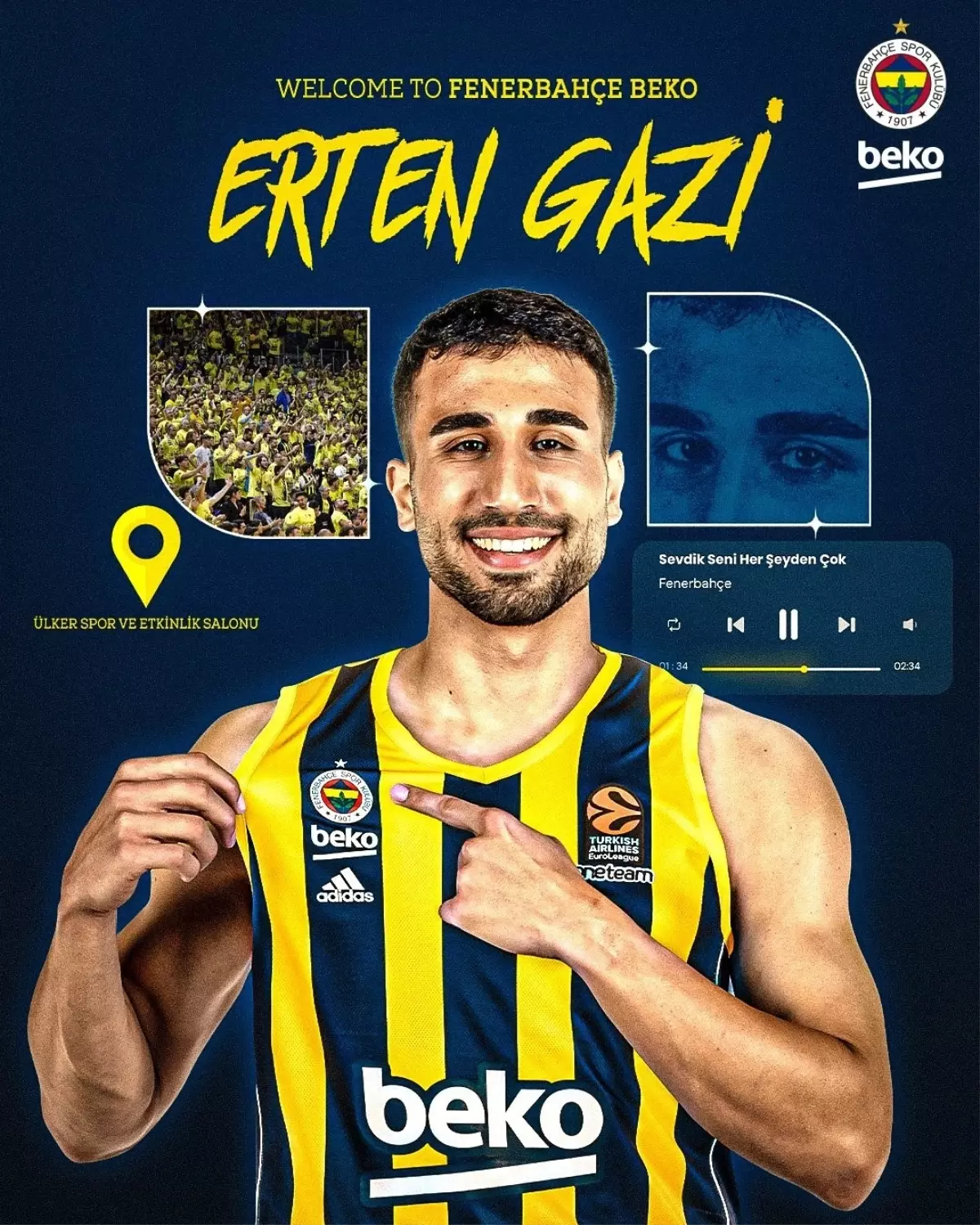 Fenerbahçe Beko, Erten Gazi\'yi transfer etti