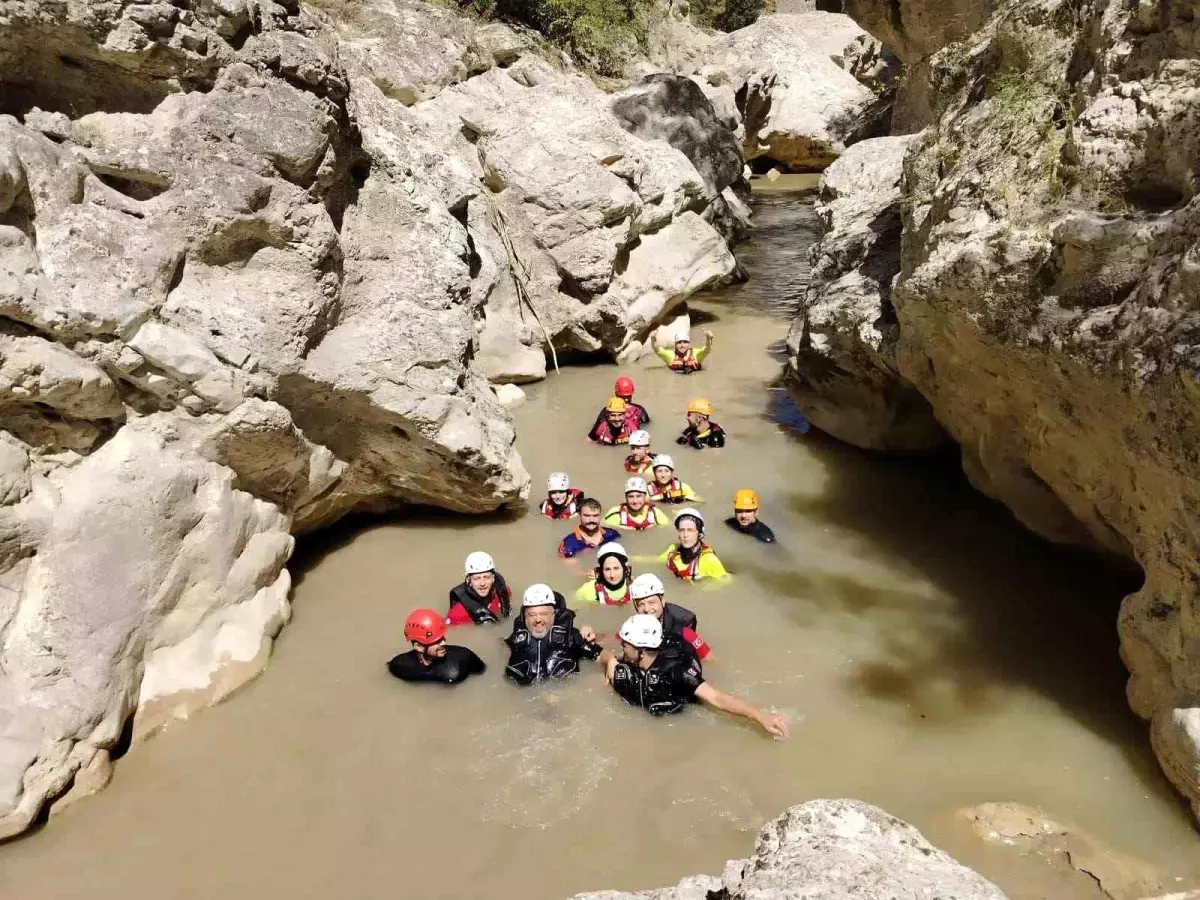 Bilecik AFAD Ekiplerine \'Kanyon Yarı Geçiş Eğitimi\' Verildi