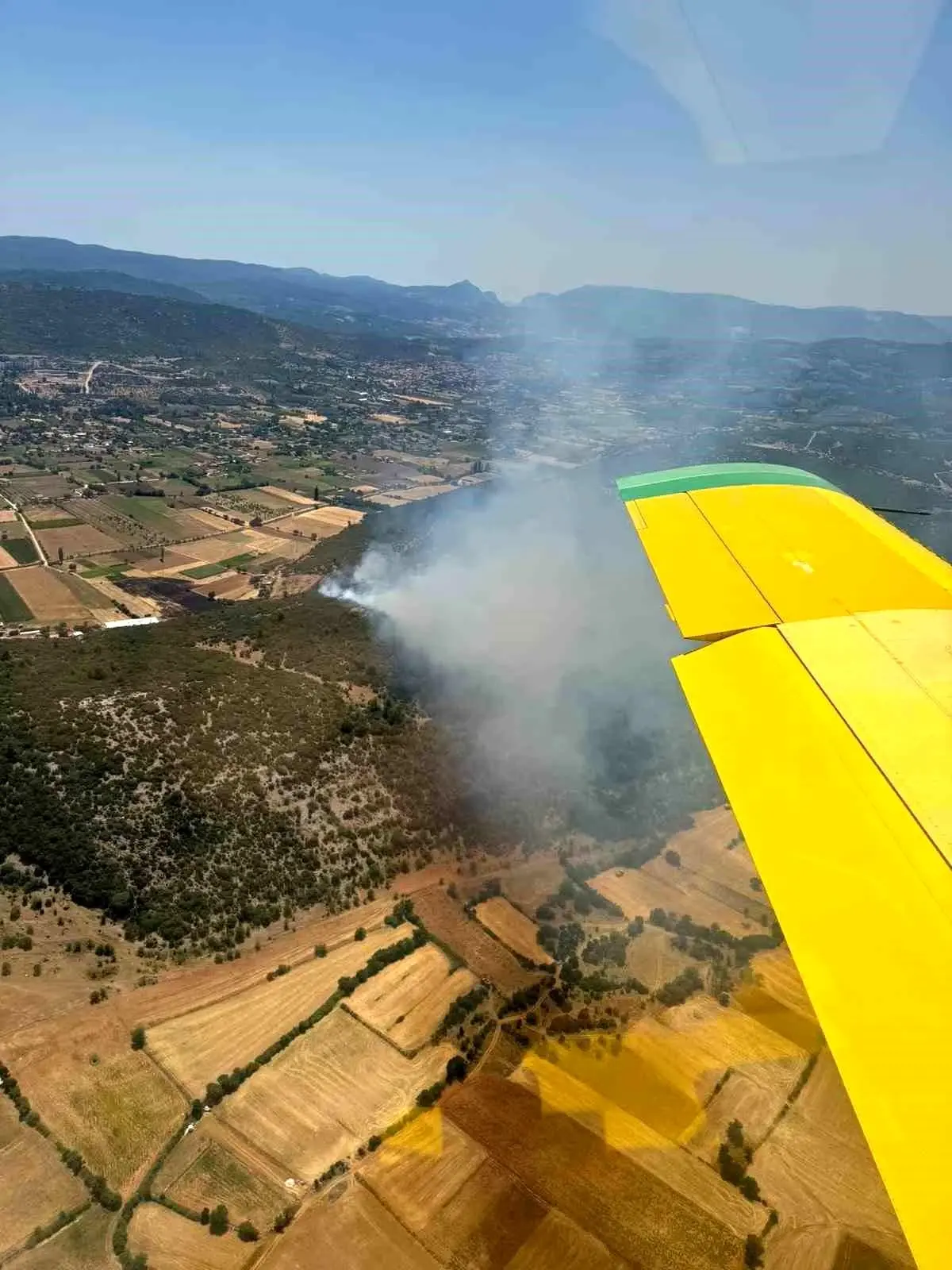 Muğla\'da Tarım Arazisinde Başlayan Yangın Ormanlık Alana Sıçradı