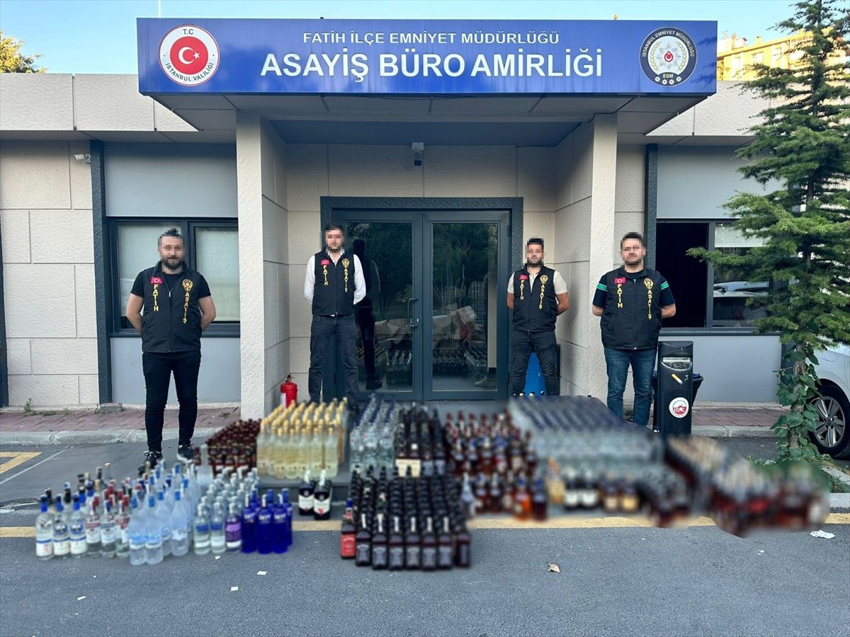 Fatih\'te düzenlenen sahte içki operasyonunda 1 şüpheli gözaltına alındı