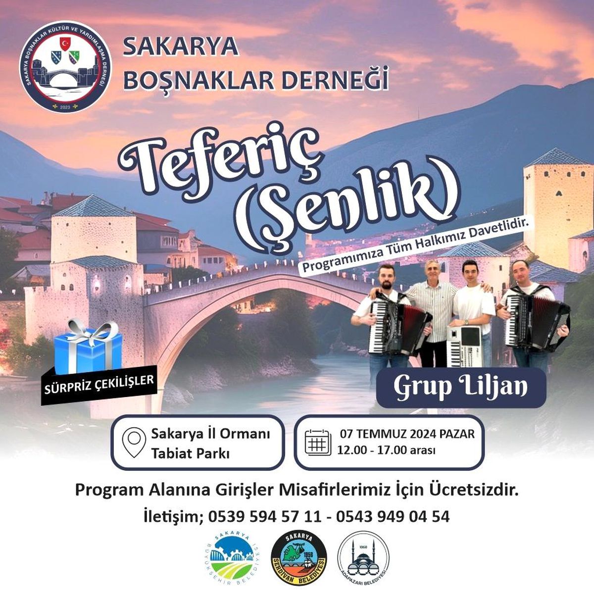 Sakarya Boşnaklar Kültür ve Yardımlaşma Derneği\'nden Teferiç Şenliği