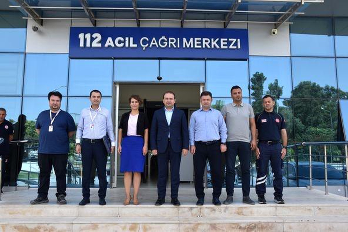 Aydın İl Sağlık Müdürü, 112 Acil Çağrı Merkezi Müdürünü Ziyaret Etti