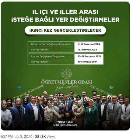 İşte başvuru tarihleri! Öğretmenlere ikinci kez nakil imkanı getirildi