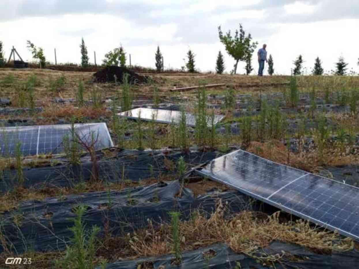 Kamp alanını yerle bir eden hortum! Önüne gelen ne varsa silip süpürdü