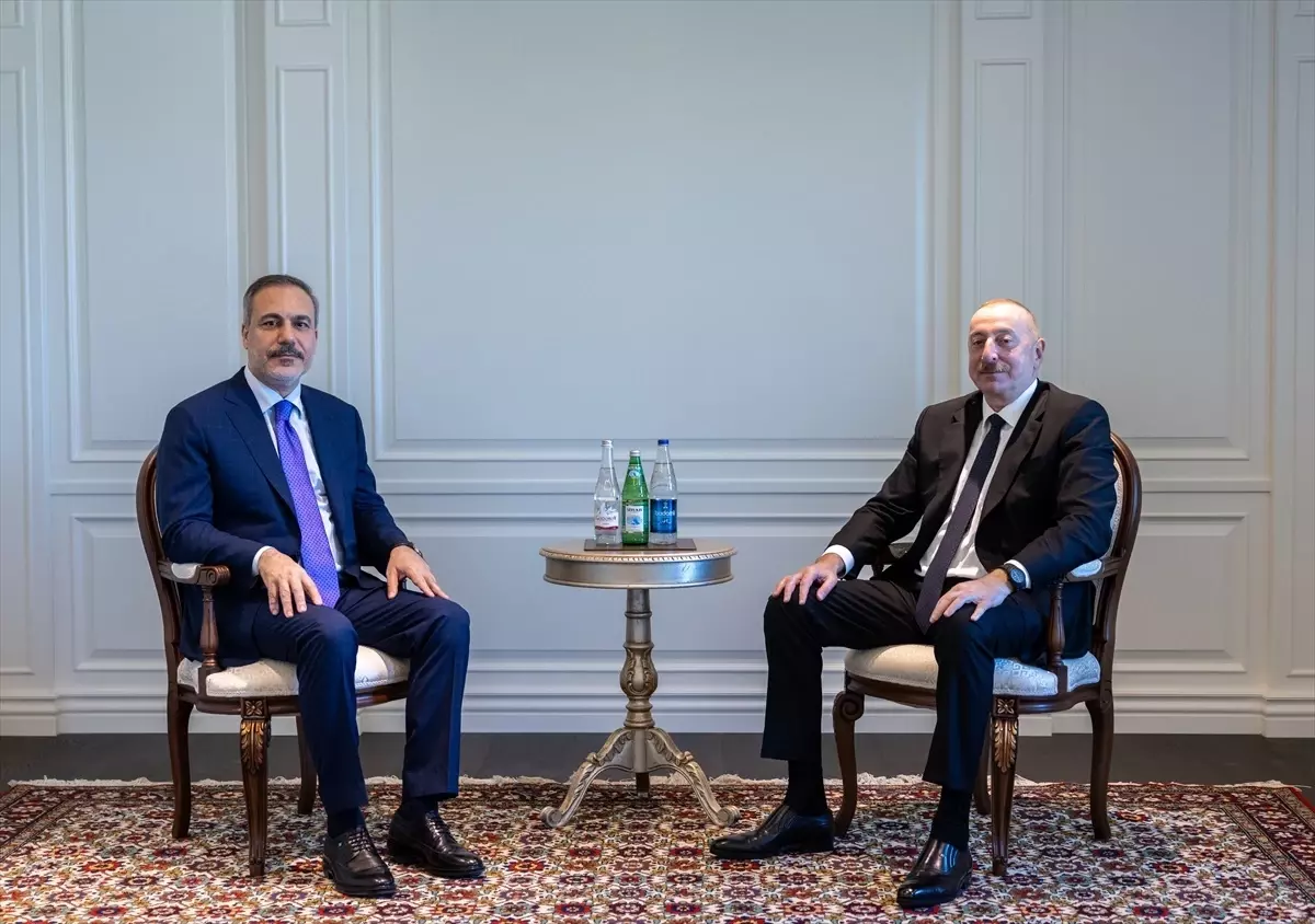 Azerbaycan Cumhurbaşkanı İlham Aliyev, Dışişleri Bakanı Hakan Fidan\'ı kabul etti