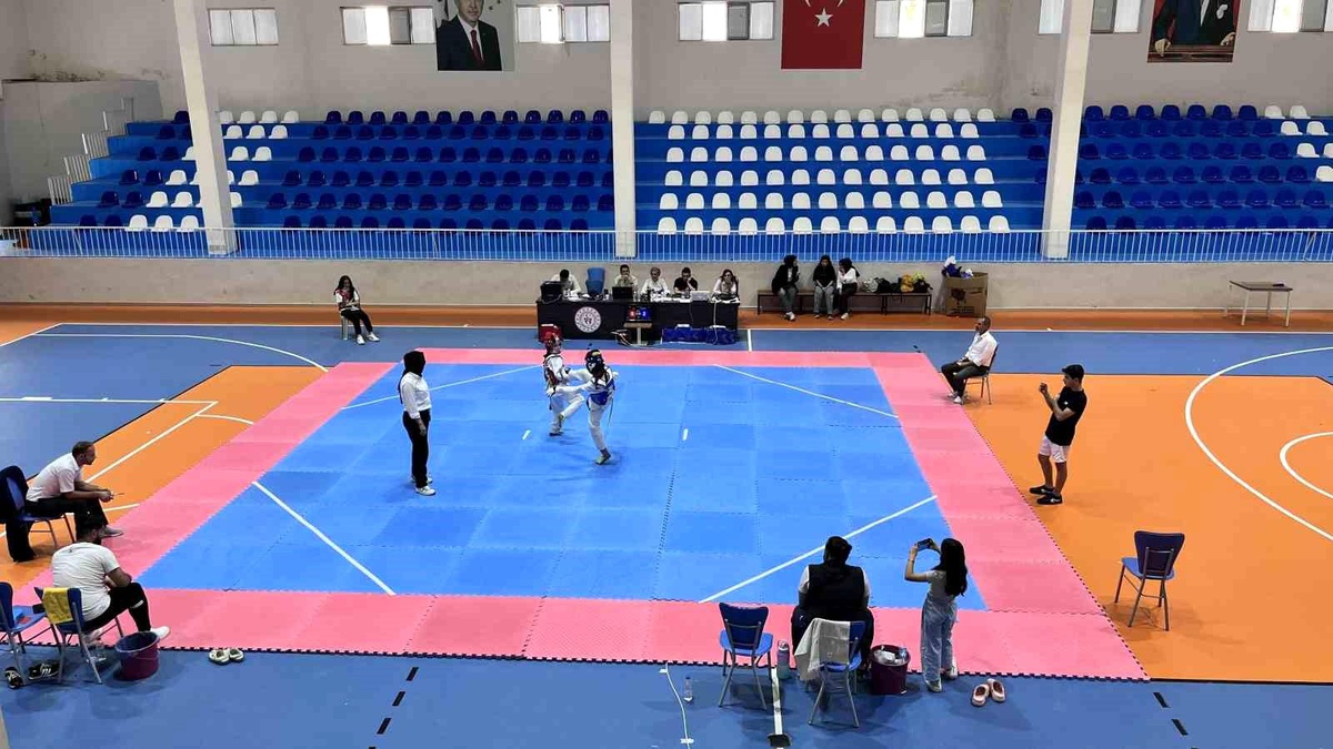 Hacılar Spor Salonu, Kayseri Minikler Taekwondo İl Şampiyonası\'na ev sahipliği yaptı