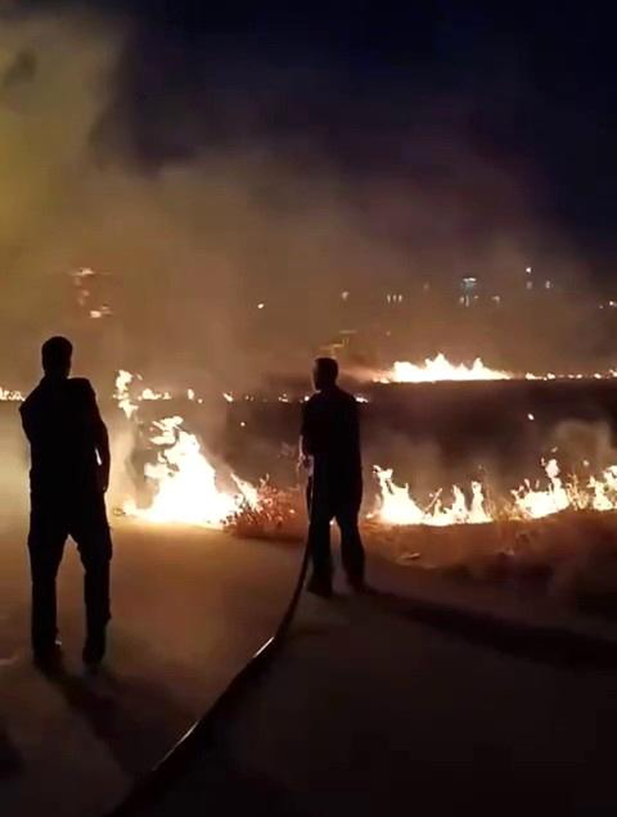 Adıyaman\'da Evlere Yakın Çıkan Anız Yangını Kontrol Altına Alındı