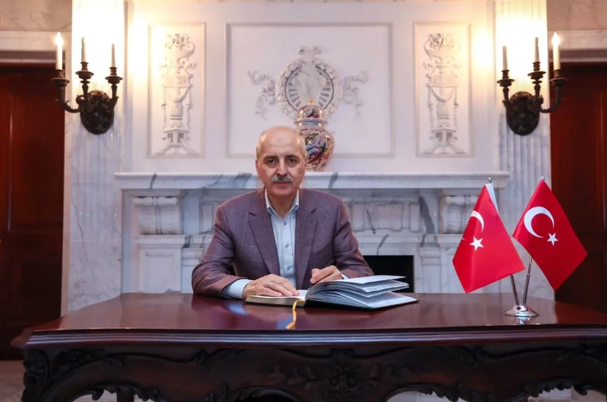 TBMM Başkanı Numan Kurtulmuş, Türkiye\'nin Washington Büyükelçiliği\'ni ziyaret etti