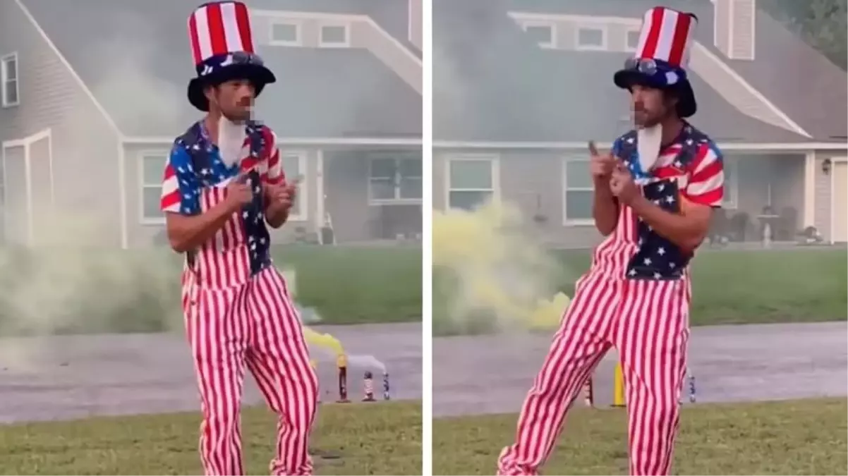 Kutlama sırasında yaptığı hata yüzünden canından oldu! Ölüm anı kamerada