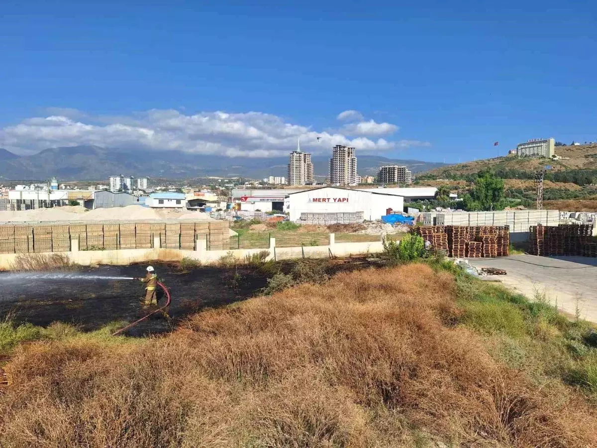 Hatay\'da otluk alanda çıkan yangın söndürüldü