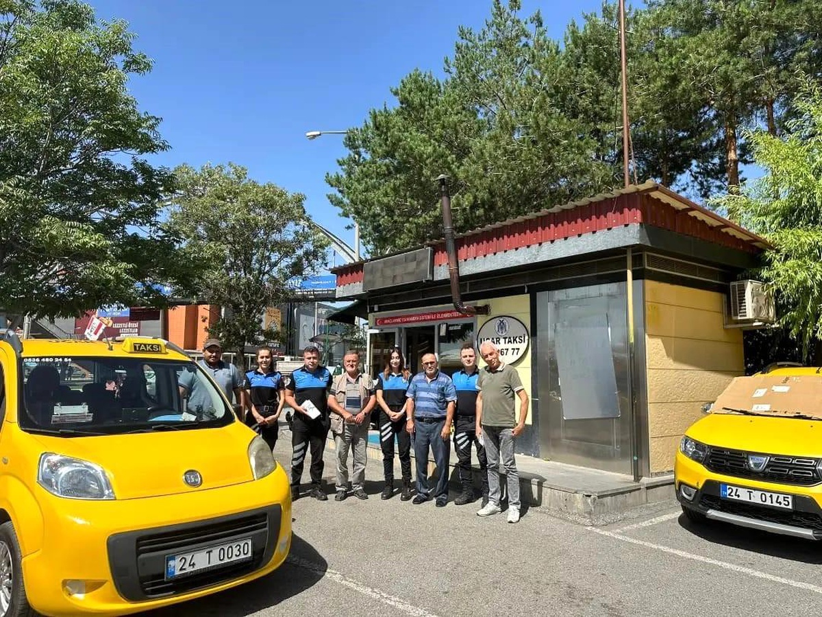 Erzincan\'da Taksicilere Suç Önleme Bilgilendirmesi