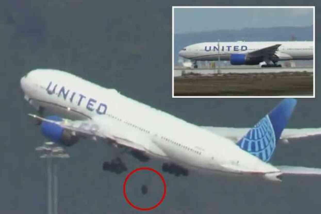 ABD'de United Airlines'a ait yolcu uçağının tekerleği koptu