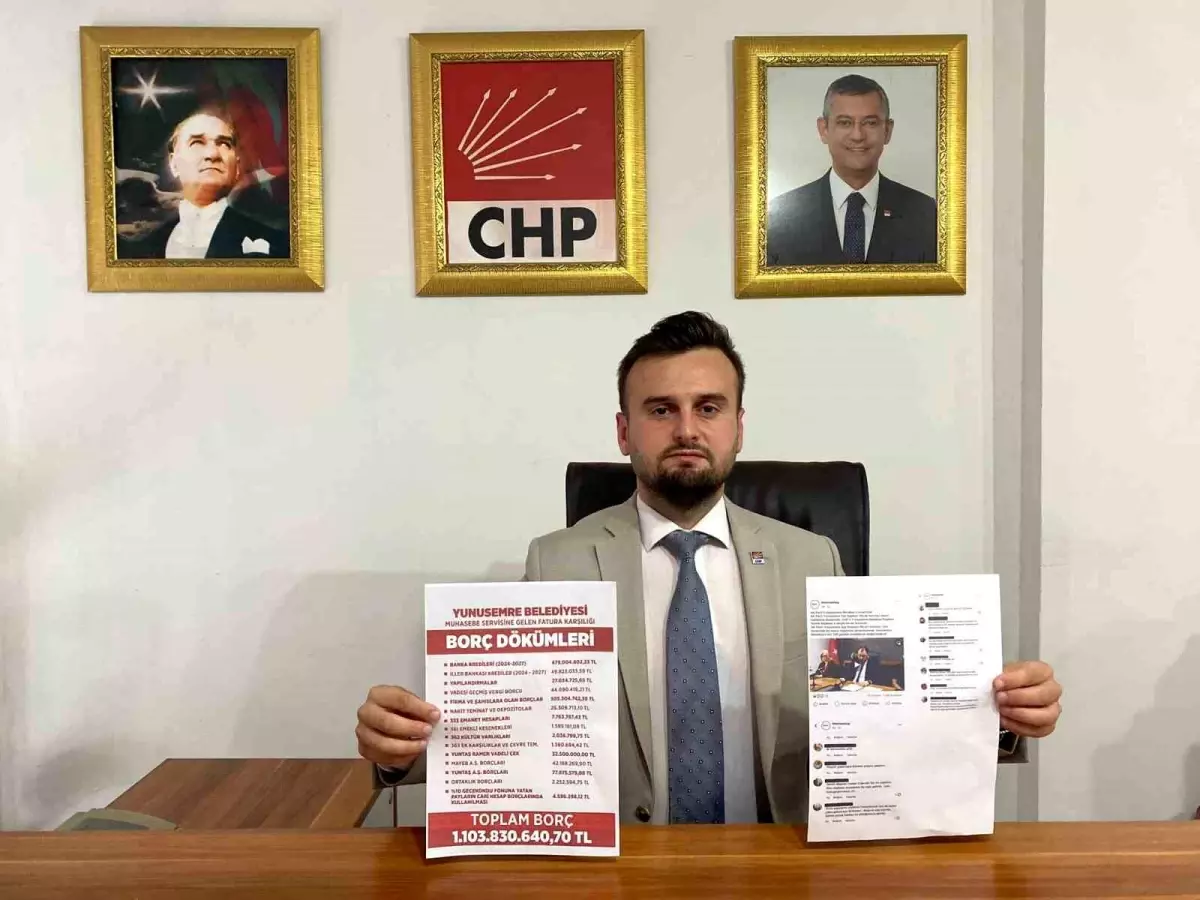 CHP Yunusemre İlçe Başkanı Mehmet Arslan, AK Parti\'nin iddialarına cevap verdi