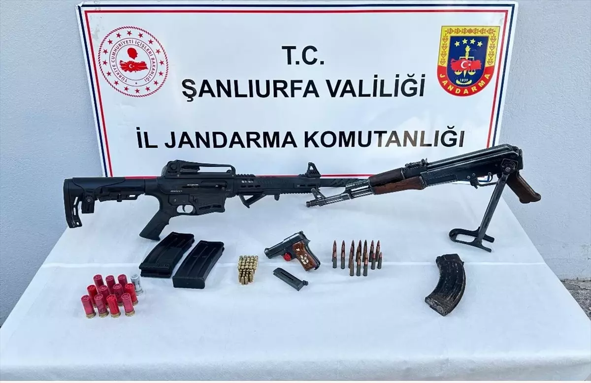 Şanlıurfa\'da silah operasyonu: 2 uzun namlulu tüfek ve 1 tabanca ele geçirildi