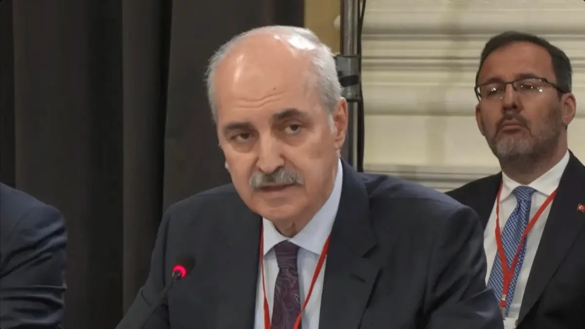 TBMM Başkanı Kurtulmuş, İsrail\'in Gazze\'deki \'katliamının\' durdurulması çağrısında bulundu