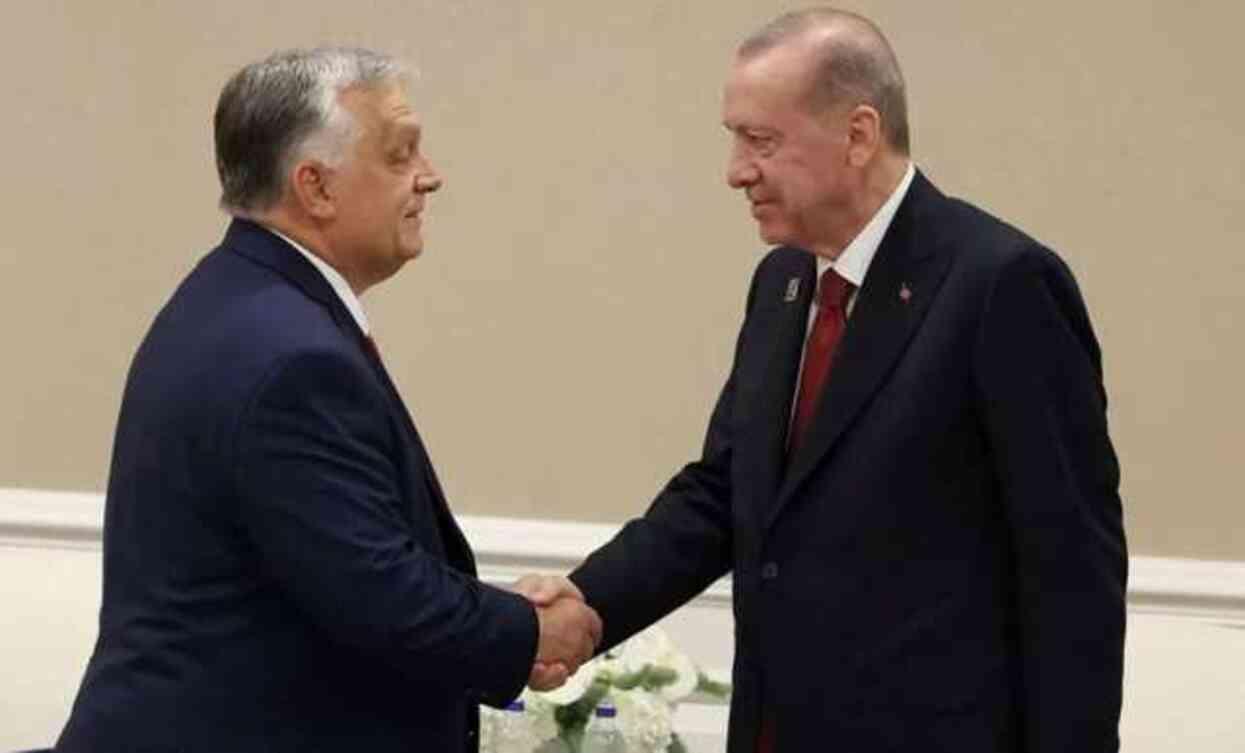 Cumhurbaşkanı Erdoğan, NATO zirvesi için ABD'de! İlk görüşmeyi Macaristan Başbakanı Orban ile yaptı