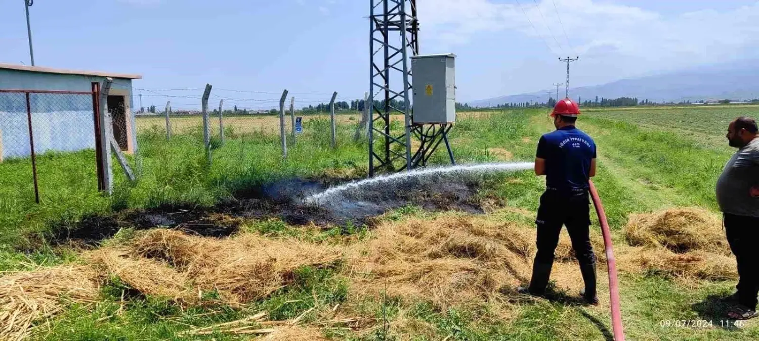 Iğdır\'da Elektrik Trafosu Kısa Devre Yaptı, Yangın Kontrol Altına Alındı