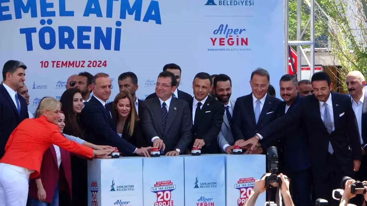 Sancaktepe Belediyesi \'İlk 100 Günde 20 Proje\' Kapsamında Toplu Temel Atma Töreni Düzenledi