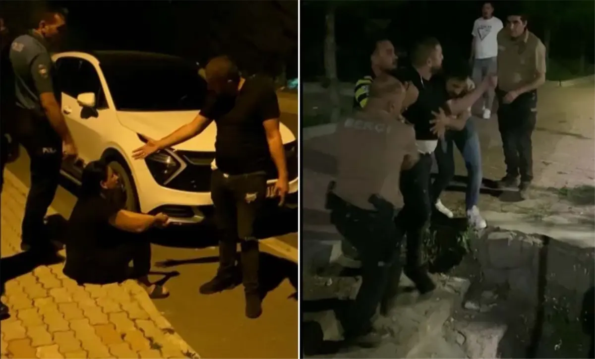Aynı gece 3 defa kavga ettiler! Gözaltına alınan sevgilisinin elini tutup şikayetçi olmadı