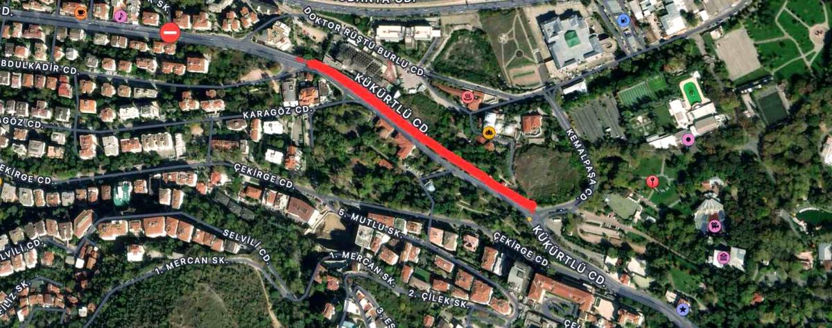 Bursa\'da Kükürtlü Caddesi\'nde Asfalt Bakım Onarım Çalışması