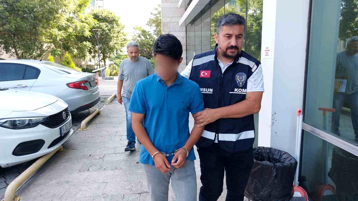 İstanbul merkezli suç örgütü operasyonunda yakalanan kişi Samsun\'da adliyeye sevk edildi