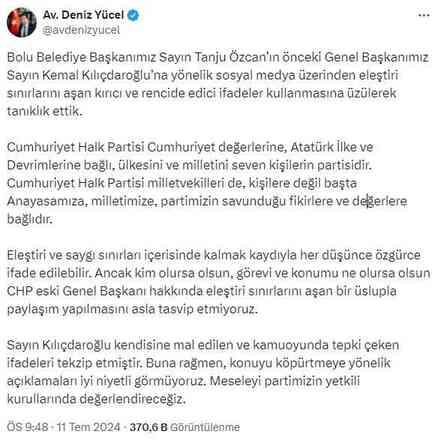 Kılıçdaroğlu ile Özcan arasındaki kavgaya CHP'den ilk yorum