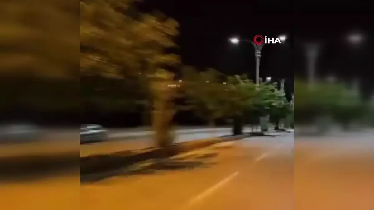 Motorun üstünde ip gibi durdu, canını hiçe saydı