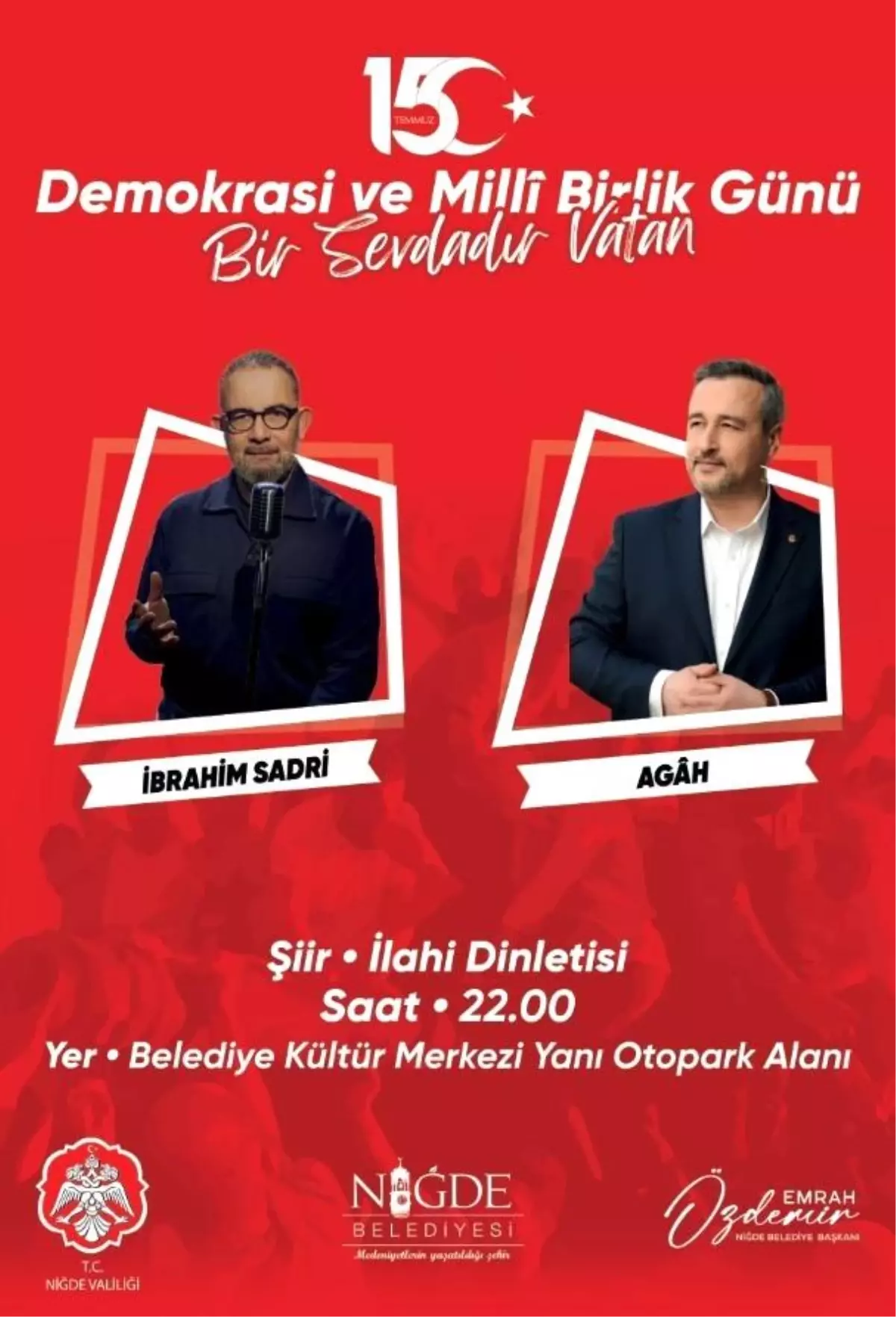 Niğde\'de 15 Temmuz Demokrasi ve Milli Birlik Günü Etkinlikleri