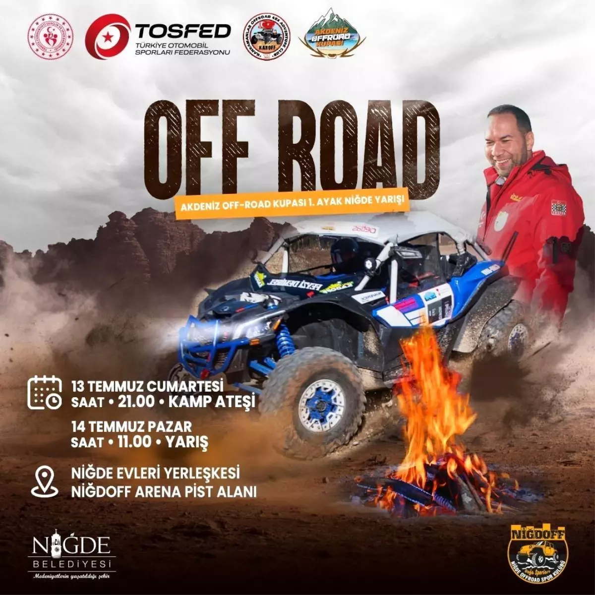 Niğde\'de Off-Road pilotları Akdeniz Kupası için mücadele edecek