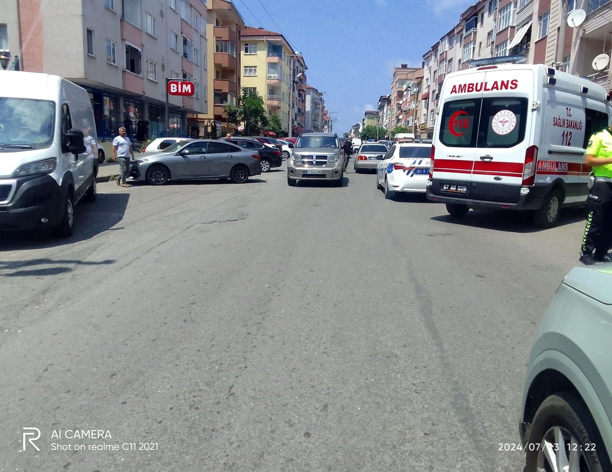 Zonguldak\'ta Bisiklet Sürücüsü Trafik Kazasında Yaralandı