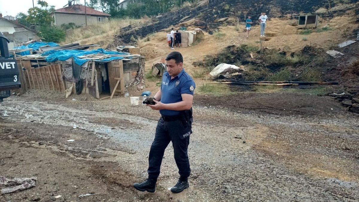 Uşak\'ta Akse mesire alanında çıkan yangın kontrol altına alındı