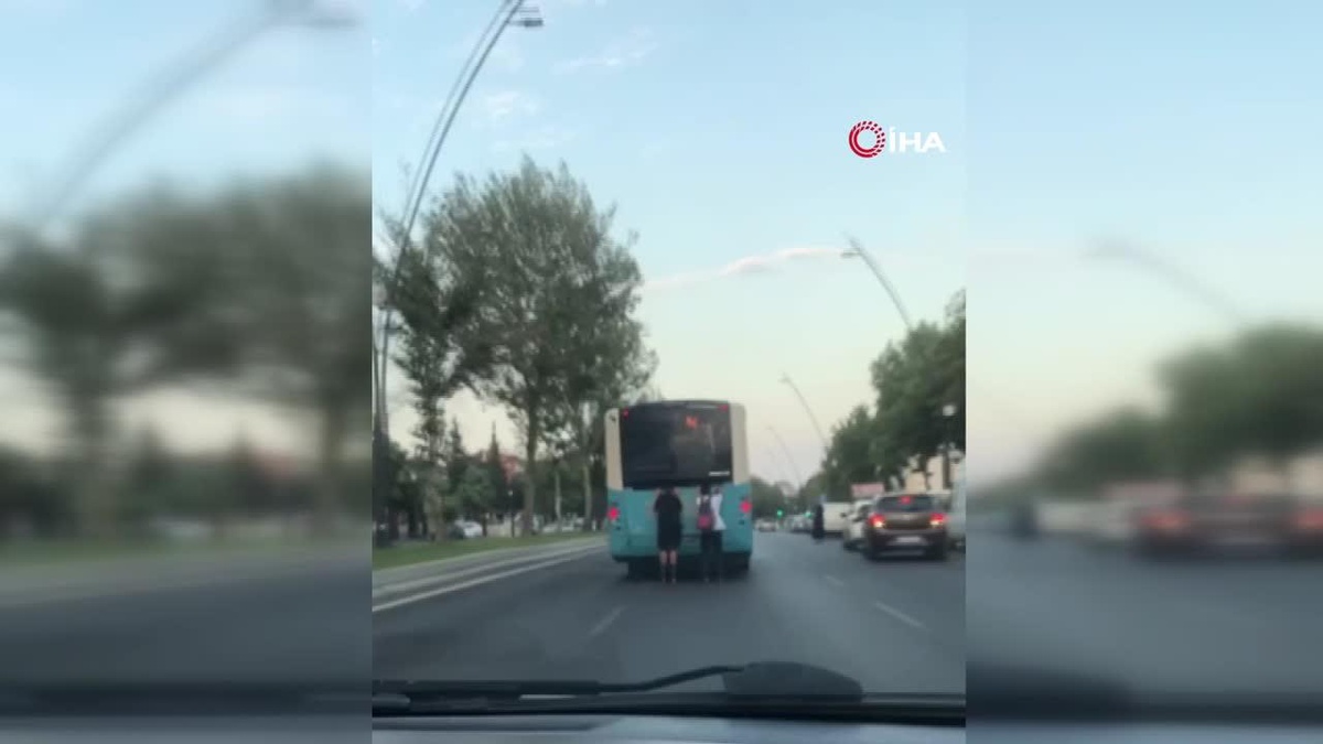 Kahramanmaraş\'ta Patenli Gençlerin Tehlikeli Yolculukları