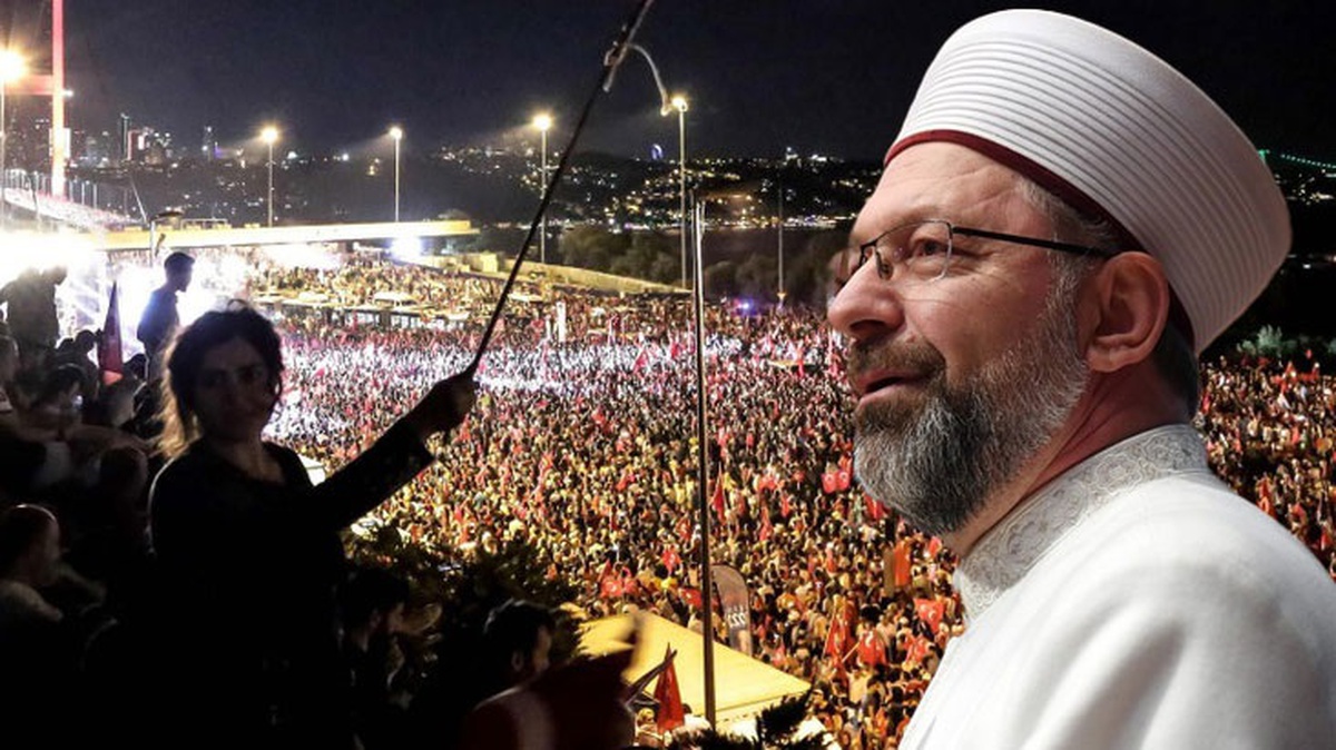 Ali Erbaş\'tan dikkat çeken 15 Temmuz mesajı: İnancı istismar edenlere karşı mücadele ediyoruz