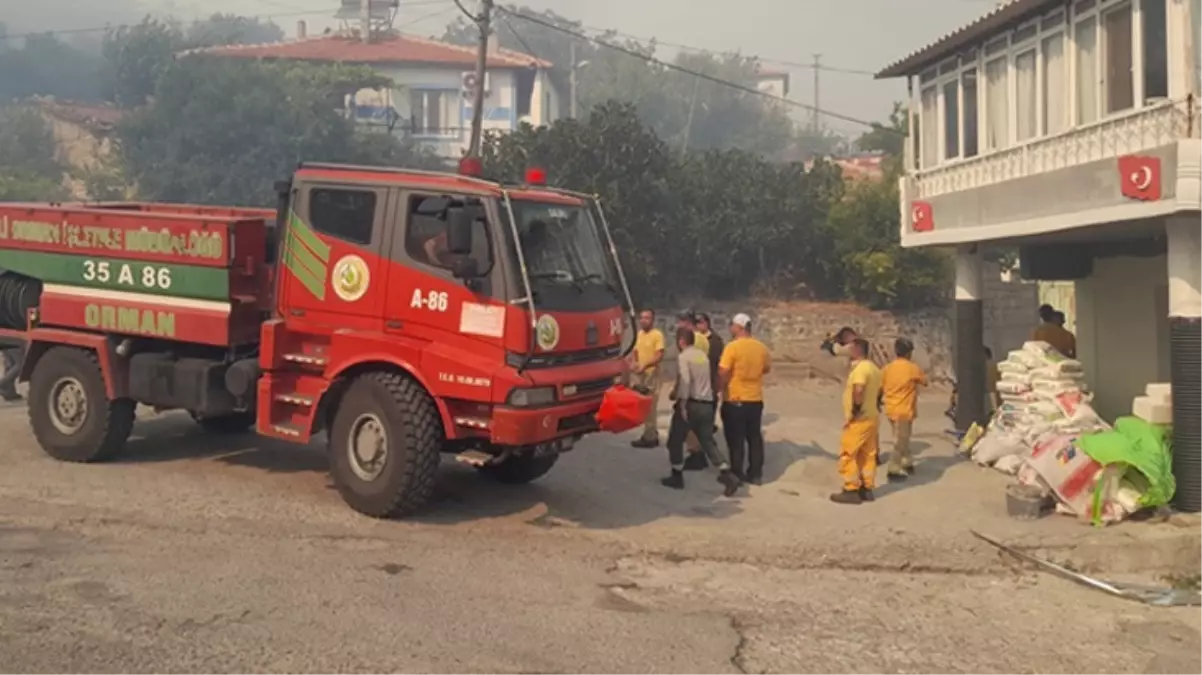 İzmir ve Manisa\'da orman yangını! 1 mahalle tahliye edildi