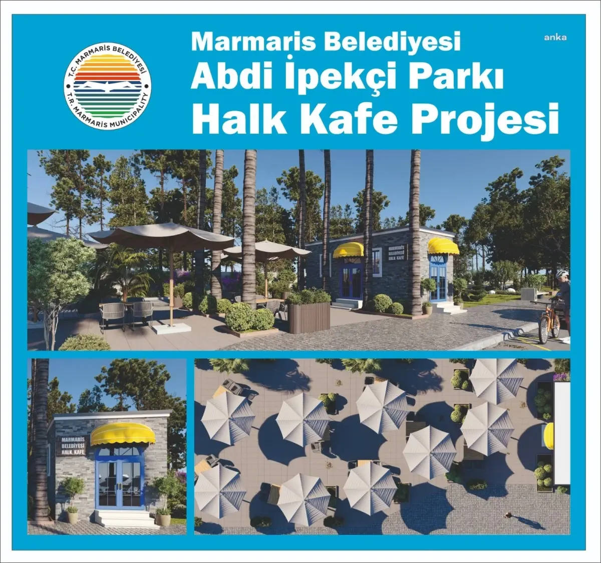 Marmaris Abdi İpekçi Parkı\'nda yenileme çalışması başladı