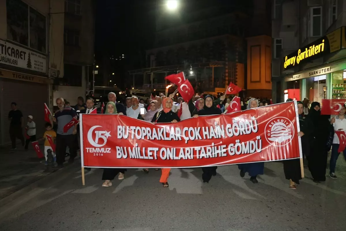 Of\'ta "15 Temmuz Demokrasi ve Milli Birlik Günü" etkinlikleri gerçekleştirildi