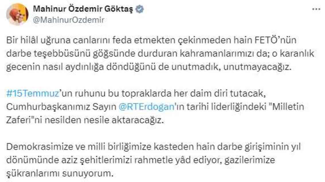 Siyasilerden 15 Temmuz mesajları: Darbeler dönemi bir daha açılmamak üzere kapanmıştır Siyasilerden 15 Temmuz mesajları: Darbeler dönemi bir daha açılmamak üzere kapanmıştır
