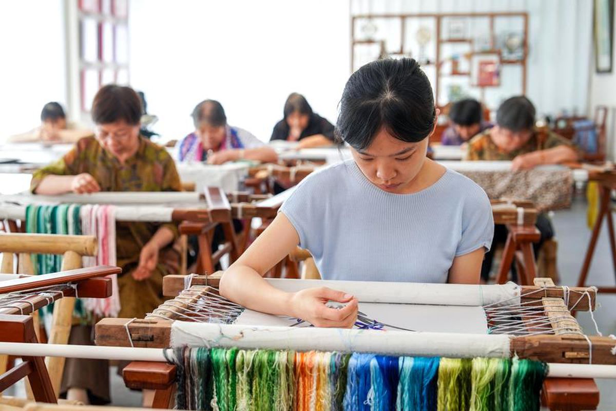 Çin\'deki Suzhou Kenti, Nakış Sektörü Üssü Haline Geliyor