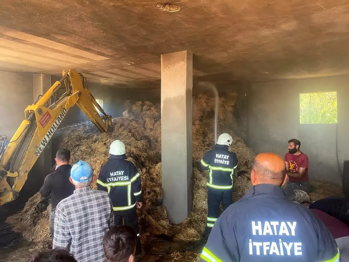 Hatay\'da samanlıkta çıkan yangın söndürüldü