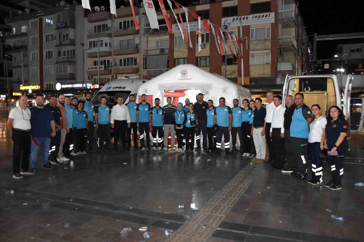 Aydın İl Sağlık Müdürlüğü, 15 Temmuz Programında Görev Aldı