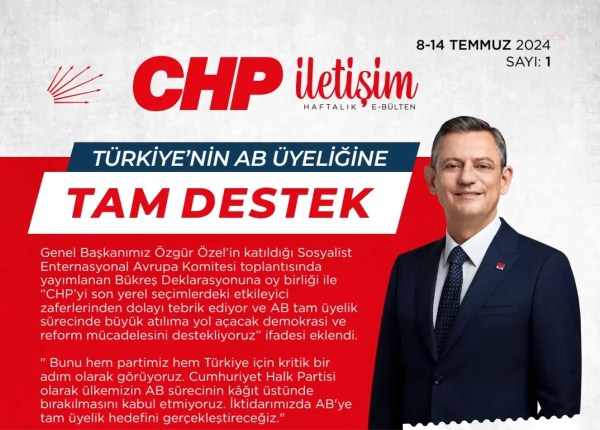 CHP İletişim Haftalık e-Bülten Yayın Hayatına Başladı