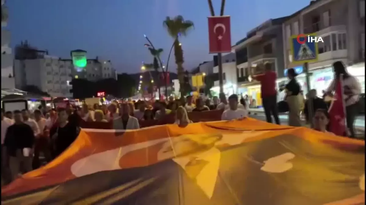 Marmaris\'te 15 Temmuz Demokrasi ve Milli Birlik Programı